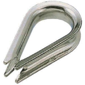 水本機械製作所 水本機械製作所 KRN-2.5 フック ステンレス 板シンブル 使用ロープ径2.5mm