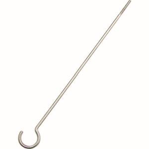 水本機械製作所 水本機械製作所 A-2745 ステンレス ネジ付ロングSカン 線径4mm 全長500mm