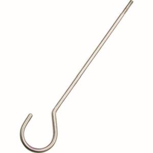 水本機械製作所 水本機械製作所 A-2751 ステンレス ネジ付ロングSカン 線径6mm 全長500mm