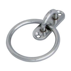 水本機械製作所 水本機械製作所 B-072 ステンレス パッドアイ丸カン 丸カン内径50mm 26mm×80mm