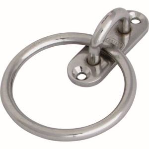 水本機械製作所 水本機械製作所 B-525 ステンレス パッドアイ丸カン 丸カン内径25mm 9mm×27mm
