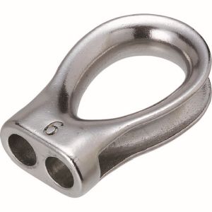 水本機械製作所 水本機械製作所 B-2450 ステンレス ロープシンブル 使用ロープ径6mm