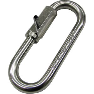 水本機械製作所 水本機械製作所 B-3015 ステンレス ピン止め口広リングキャッチ 線径5mm長さ47mm