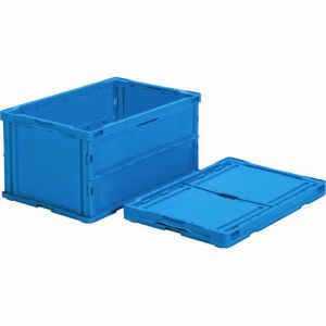 サンコー 三甲 サンコー SK-PO-O75B-BL 折りたたみコンテナー 560060 ペタンコ O-75B ブルー メーカー直送 代引不可 北海道沖縄離島不可