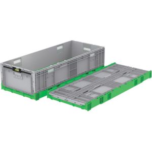 サンコー 三甲 サンコー 56095000GRGL 折りたたみコンテナー 560950 オリコン EP123B グリーン/ライトグレー メーカー直送 代引不可 北海道沖縄離島不可