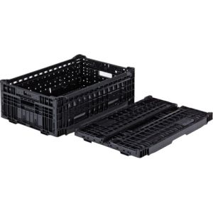 サンコー サンコー SKO-EP39A-BK 折りたたみコンテナー 556230 オリコンEP39A黒 メーカー直送 代引 北海道沖縄離島不可