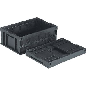 サンコー サンコー SKO-55B-EL-BK 折りたたみコンテナー 550950 オリコン55B BK 導電 黒 メーカー直送 代引 北海道沖縄離島不可