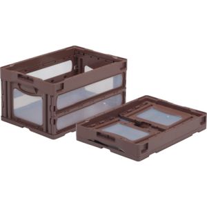 サンコー 三甲 サンコー SKO-O-40B-BR 折りたたみコンテナー 559040 マドコン O-40B ブラウン メーカー直送 代引不可 北海道沖縄離島不可