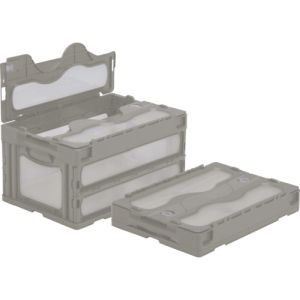 サンコー 三甲 サンコー SKO-C-40B-GLL 蓋一体型折りたたみコンテナー 559020 マドコン C-40B グレー メーカー直送 代引不可 北海道沖縄離島不可