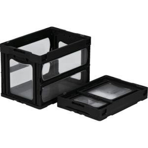 サンコー 三甲 サンコー SKO-O-60B-BK 折りたたみコンテナー 559240 マドコン O-60B ブラック メーカー直送 代引不可 北海道沖縄離島不可