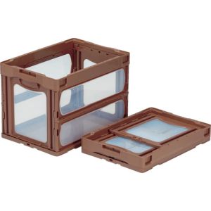 サンコー 三甲 サンコー SKO-O-60B-BR 折りたたみコンテナー 559240 マドコン O-60B ブラウン メーカー直送 代引不可 北海道沖縄離島不可