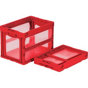 サンコー 三甲 サンコー SKO-O-60B-RE 折りたたみコンテナー 559240 マドコン O-60B レッド メーカー直送 代引不可 北海道沖縄離島不可