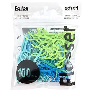 オカムラ オカムラ デンタルフロス ファルベ フロッサー 100本 ブルー