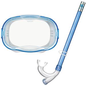 リーフツアラー ReefTourer リーフツアラー スノーケリング2点セット マスク+スノーケル ジュニア用 クリアライトブルー CLB RC9202