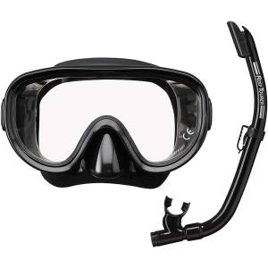 リーフツアラー ReefTourer リーフツアラー ReefTourer リーフツアラー シュノーケリングセット2点 大人用 ブラック×ブラック BKBK RC9104