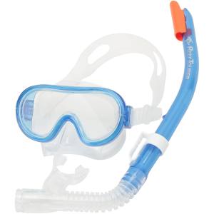リーフツアラー ReefTourer リーフツアラー ReefTourer シリコーン製 マスク&弁付きWガードシュノーケル 子ども用2点セット クリアブルー CB RC0205