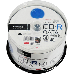 ハイディスク HI DISC TYCR80YP50SP CD-R CDR 700MB データ用 48倍速50枚 TYコード 太陽誘電級の品質