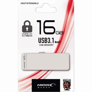 ハイディスク HI DISC 磁気研究所 HDUF127S16GML3 パスワードロック機能付きUSB16GB