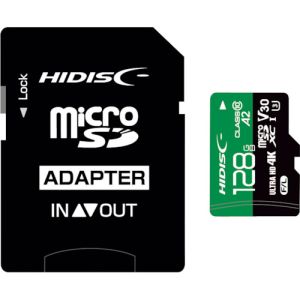 ハイディスク HI DISC ハイディスク HDMCSDX128GA2V30PRO 超高速R170シリーズmicroSDXCカード 128GB