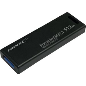 ハイディスク HI DISC ハイディスク HDMSSD512GJP3R MiniStickポータブルSSD 512GB USB3.2Gen2対応データ 録画用