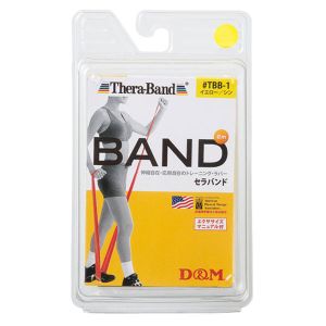 ディーエム D&M セラバンド Thera-Band D&M セラバンド イエロー TBB-1 トレーニングチューブ Thera-Band