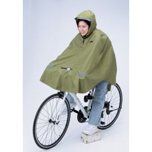 kawasumi kawasumi KW-910KH 膝を雨から守るレインポンチョ カーキ 25900961
