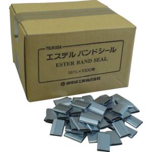 司化成工業 ツカサ 司化成工業 ツカサ TMS19 重梱包バンド用金具シール「19mm用 1000個入り 」