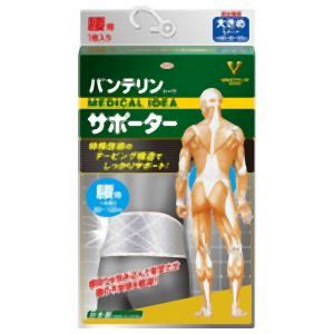 興和 Kowa バンテリンサポーター腰 大キメ グレー  1個