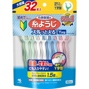 小林製薬 小林製薬 糸ようじ スルッと入るタイプ Y字型 大容量 32本