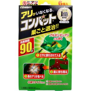 金鳥 KINCHO 金鳥 アリがいなくなるコンバット 6個入