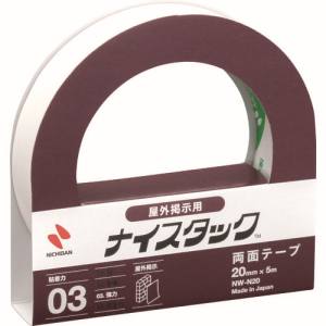ニチバン NICHIBAN ニチバン NW-N20 両面テープ ナイスタック 屋外用 20mmX5m