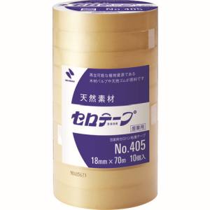 ニチバン Nichiban ニチバン 405-18X70 セロテープ 405 18mm×70m バイオマスマーク認定製品 10巻 メーカー直送 代引不可 北海道沖縄離島不可