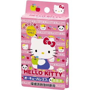 ニチバン NICHIBAN ニチバン キャラクター オーキューバン ハローキティー A 10枚入