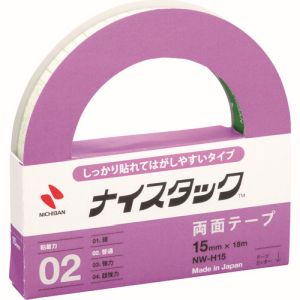 ニチバン NICHIBAN ニチバン NW-H15 両面テープ ナイスタック しっかり貼れて剥がしやすいタイプ 15mmX18m