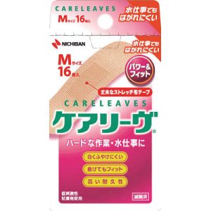 ニチバン NICHIBAN ニチバン ケアリーヴ パワー&フィット Mサイズ 16枚