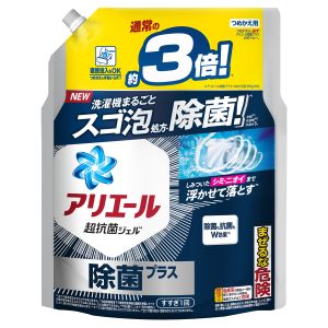 P&G P&G アリエールジェル 除菌プラス つめかえ 超ジャンボサイズ 1150g