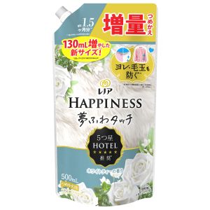 P&Gジャパン P&Gジャパン レノア ハピネス 夢ふわタッチ 柔軟剤 ホワイトティー つめかえ 500mL