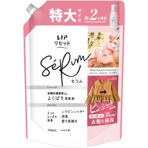 P&Gジャパン P&Gジャパン レノア リセット セラム 柔軟剤 ホワイトピーチ&カモミールの香り つめかえ 特大 750mL
