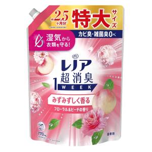 P&Gジャパン P&Gジャパン レノア 超消臭1WEEK みずみずしく香るフローラル ピーチの香り つめかえ用 特大サイズ 770mL