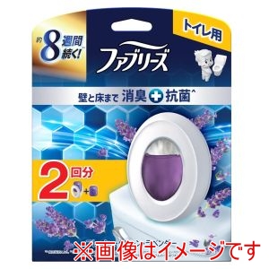 P&G P&G ファブリーズ トイレ用 消臭剤 プレミアムシリーズ 抗菌 フレッシュクリーンラベンダー 本体 つめかえ1個パック