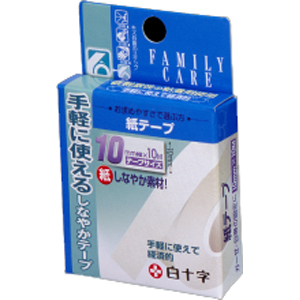 白十字 白十字 ファミリーケア FC 紙テープ 10mm×10mサイズ