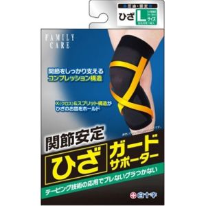 白十字 白十字 ファミリーケア FC ひざガードサポーター Lサイズ