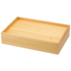 ヤマコー 用美 YAMACO ヤマコー 白木 料理箱 二段トレイタイプ 10341 用美