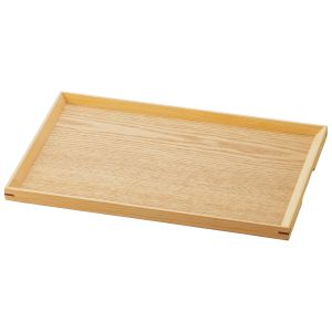 ヤマコー 用美 YAMACO ヤマコー 木製 ノンスリップ マルチトレイ 小 36×24×H2cm 15556 用美