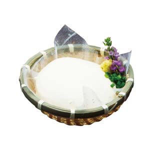 ヤマコー 用美 YAMACO ヤマコー おわん型 竹ザル 白 13cm 22540 用美