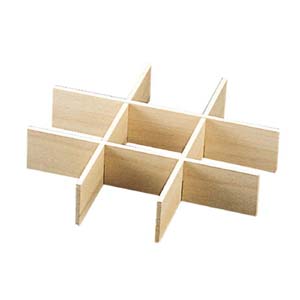 ヤマコー 用美 YAMACO ヤマコー 白木 おせち重箱 6.5寸用仕切 4本組 27323 用美