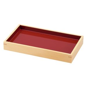 ヤマコー 用美 YAMACO ヤマコー 創 長角盛皿 内朱 22.7×13×H3cm 38515 用美