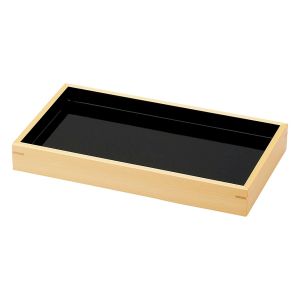 ヤマコー 用美 YAMACO ヤマコー 創 長角盛皿 内黒 22.7×13×H3cm 38516 用美