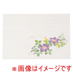 ヤマコー 用美 YAMACO ヤマコー 尺3 雲竜和紙 懐石まっと 四季 鉄線 50枚入 64379 用美