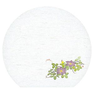 ヤマコー 用美 YAMACO ヤマコー 尺3半月雲竜和紙懐石まっと 四季 鉄線 50枚入 64386 用美